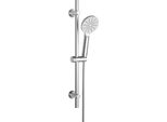 Joho Set Doccia In Acciaio Inox Con Doccetta Tonda D12Cm, Barra Doccia 70Cm Con Supporto Per Soffione E Tubo Flessibile Per Bagno Cromato