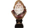 Clayre & Eef Decorazione Natalizia Figura Babbo Natale 10X8X17 Cm Plastica Rossa