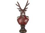 Clayre & Eef Figura Decorativa Cervo 12X10X27 Cm Plastica Marrone
