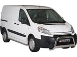 Barra Di Protezione Paraurti Anteriore Per Citroen Jumpy 2006-2015 ø63Mm Acciaio Argento