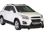 Barra Di Protezione Paraurti Anteriore Per Chevrolet Trax 2013-2016 ø63Mm Acciaio Nero