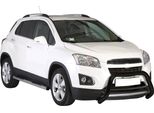 Barra Di Protezione Paraurti Anteriore Per Chevrolet Trax 2013-2016 ø76Mm Acciaio Nero