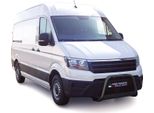 Barra Di Protezione Del Paraurti Anteriore Per Vw Crafter 2017-2025 ø63Mm Acciaio Nero Protezione