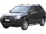 Barra Di Protezione Paraurti Anteriore Per Hyundai Tucson 2004-2009 ø63Mm Acciaio Nero