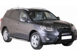 Barra Di Protezione Paraurti Anteriore Per Hyundai Santa Fe 2009-2012 ø63Mm Acciaio Nero