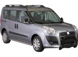 Barra Di Protezione Paraurti Anteriore Per Fiat Doblò 2010-2015 ø63Mm Acciaio Protezione Nera