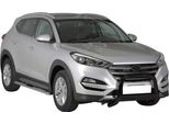 Barra Di Protezione Paraurti Anteriore Per Hyundai Tucson 2015-2018 ø63Mm Acciaio Nero