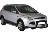 Barra Di Protezione Paraurti Anteriore Per Ford Kuga 2013-2016 ø76Mm Acciaio Nero Protezione