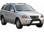 Barra Di Protezione Paraurti Anteriore Per Kia Sorento 2006-2009 ø63Mm Acciaio Protezione Nera