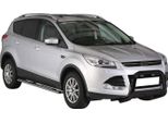 Barra Di Protezione Paraurti Anteriore Per Ford Kuga 2013-2016 ø63Mm Acciaio Nero Protezione