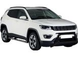 Barra Di Protezione Paraurti Anteriore Per Jeep Compass 2016-2021 ø63Mm Acciaio Nero