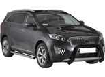 Barra Di Protezione Paraurti Anteriore Per Kia Sorento 2014-2017 ø76Mm Acciaio Nero Protezione
