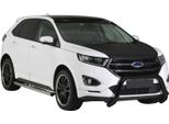 Barra Di Protezione Paraurti Anteriore Per Ford Edge 2014-2018 ø76Mm Acciaio Nero Protezione