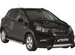 Barra Di Protezione Del Paraurti Anteriore Per Opel Mokka X 2016-2019 ø76Mm Acciaio Nero