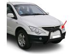 Barra Di Protezione Paraurti Anteriore Per Ssangyong Actyon 2006-2012 ø63Mm Acciaio Nero