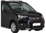 Barra Di Protezione Paraurti Anteriore Per Opel Combo 2018-2025 ø63Mm Acciaio Protezione Nera