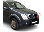 Barra Di Protezione Paraurti Anteriore Per Ssangyong Rexton 2006-2012 ø63Mm Acciaio Nero