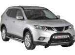Barra Di Protezione Paraurti Anteriore Per Nissan X-Trail 2015-2017 ø76Mm Acciaio Nero