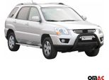 Barra Di Protezione Paraurti Anteriore Per Kia Sportage 2008-2010 ø76Mm Acciaio Nero