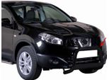 Barra Di Protezione Paraurti Anteriore Per Nissan Qashqai 2010-2013 ø63Mm Acciaio Nero