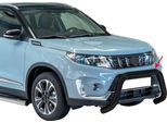 Barra Di Protezione Paraurti Anteriore Per Suzuki Vitara 2019-2025 ø76Mm Acciaio Nero