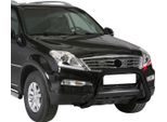 Barra Di Protezione Paraurti Anteriore Per Ssangyong Rexton W 2013-2017 ø76Mm Acciaio Nero