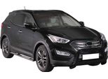 Barra Di Protezione Paraurti Anteriore Per Hyundai Santa Fe 2012-2015 ø63Mm Acciaio Nero
