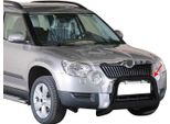Barra Di Protezione Paraurti Anteriore Per Skoda Yeti 2010-2013 ø63Mm Protezione Nera