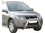 Barra Di Protezione Paraurti Anteriore Per Suzuki Grand Vitara 2005-2008 ø76Mm Acciaio Argento
