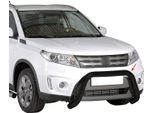 Barra Di Protezione Paraurti Anteriore Per Suzuki Vitara 2015-2018 ø76Mm Acciaio Nero