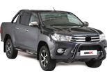 Barra Di Protezione Paraurti Anteriore Per Toyota Hilux 2016-2018 ø76Mm Acciaio Nero