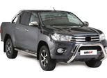 Barra Di Protezione Paraurti Anteriore Per Toyota Hilux 2016-2018 ø76Mm Acciaio Protezione Argento