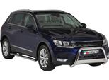 Barra Di Protezione Paraurti Anteriore Per Vw Tiguan Allspace 2017-2021 ø63Mm Acciaio Argento