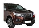 Barra Di Protezione Paraurti Anteriore Per Nissan NP300 Navara 2016-2021 ø76 Acciaio Nero