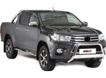 Barra Di Protezione Paraurti Anteriore Per Toyota Hilux 2016-2018 ø63Mm Acciaio Protezione Argento