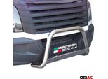 Barra Di Protezione Paraurti Anteriore Per Vw Crafter 2011-2016 ø63Mm Acciaio Protezione Argento