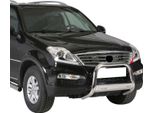 Barra Di Protezione Paraurti Anteriore Per Ssangyong Rexton W 2013-2017 ø63Mm Acciaio Argento