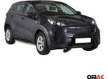 Barra Di Protezione Paraurti Anteriore Per Kia Sportage 2016-2018 ø76Mm Acciaio Nero