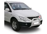 Barra Di Protezione Paraurti Anteriore Per Ssangyong Actyon 2006-2012 ø63Mm Acciaio Argento