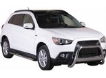 Barra Di Protezione Paraurti Anteriore Per Mitsubishi Asx 2010-2012 ø63Mm Acciaio Argento