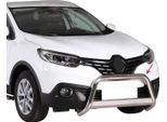 Barra Di Protezione Del Paraurti Anteriore Per Renault Kadjar 2015-2018 ø63Mm Acciaio Argento