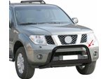 Barra Di Protezione Paraurti Anteriore Per Nissan Navara 2005-2010 ø63Mm Acciaio Nero