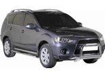 Barra Di Protezione Paraurti Anteriore Per Mitsubishi Outlander 2010-2012 ø63 Acciaio Argento