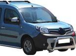 Barra Di Protezione Paraurti Anteriore Per Renault Kangoo 2014-2021 ø63Mm Acciaio Argento