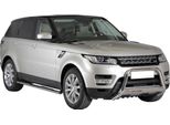 Barra Di Protezione Paraurti Anteriore Per Range Rover Sport 2014-2017 ø63Mm Acciaio Argento