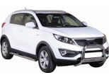 Barra Di Protezione Paraurti Anteriore Per Kia Sportage 2010-2015 ø63Mm Acciaio Protezione Argento