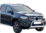 Barra Di Protezione Paraurti Anteriore Per Mercedes Classe X 2017-2020 ø63Mm Acciaio Argento
