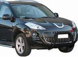 Barra Di Protezione Paraurti Anteriore Per Peugeot 4007 2008-2012 ø63Mm Acciaio Nero