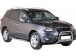 Barra Di Protezione Paraurti Anteriore Per Hyundai Santa Fe 2009-2012 ø63Mm Acciaio Argento