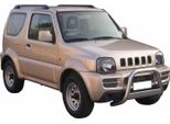 Barra Di Protezione Paraurti Anteriore Per Suzuki Jimny 2006-2012 ø63Mm Acciaio Protezione Argento